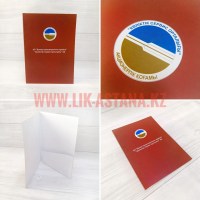 Картонная папка с логотипом компании