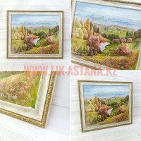 Рамка для живописи Натюрморт в старинной рамке оформление картин в багет на заказ