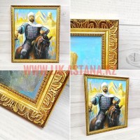 Золотистая рамка для портрета Батыр