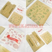 Крафт упаковка эко бумажные пакеты для хлеба, кондитерских хлебобулочных изделий