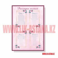 Схема рассадки гостей на заказ в ресторан кафе распечатка и набор макета