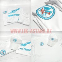 Комплект кепки - бейсболки и футболки, промо одежда, с нанесением логотипа, разработка, изготовление и печать на заказ