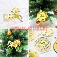 Игрушки с логотипом для украшения новогодней ёлки, разработка дизайна и изготовление на заказ