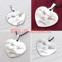 Медальон, кулон, подвеска с гравировкой на заказ, с фотографией, надписью. Украшение в подарок.