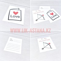 Открытки поздравления на День святого Валентина, разработка дизайна, печать и изготовление на заказ